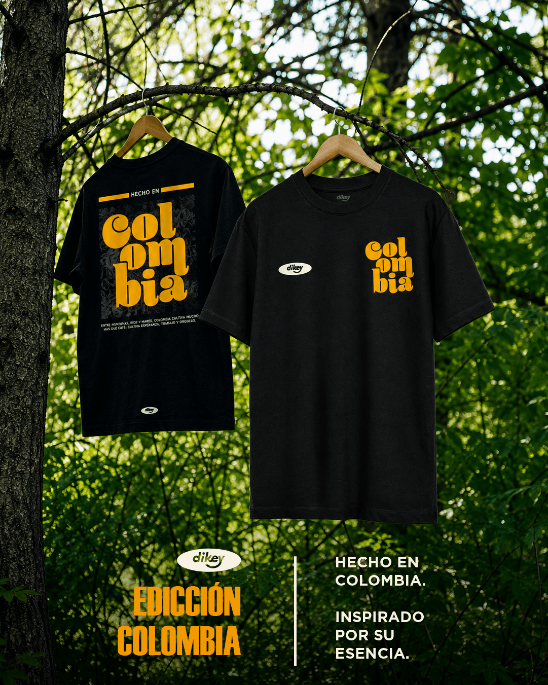 Camiseta Estampada Colombia — Estampados Dikey
